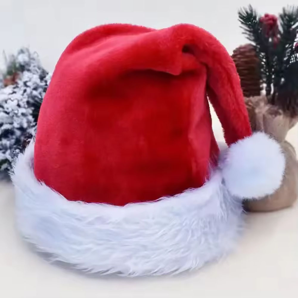 Santa Hat Plush - Nuovo Cappello di Natale per Adulti