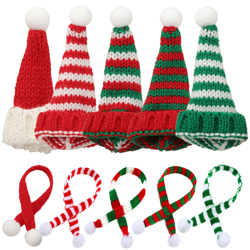 Santa Hat Plush - Bella bambola sciarpa cappello mini berretto