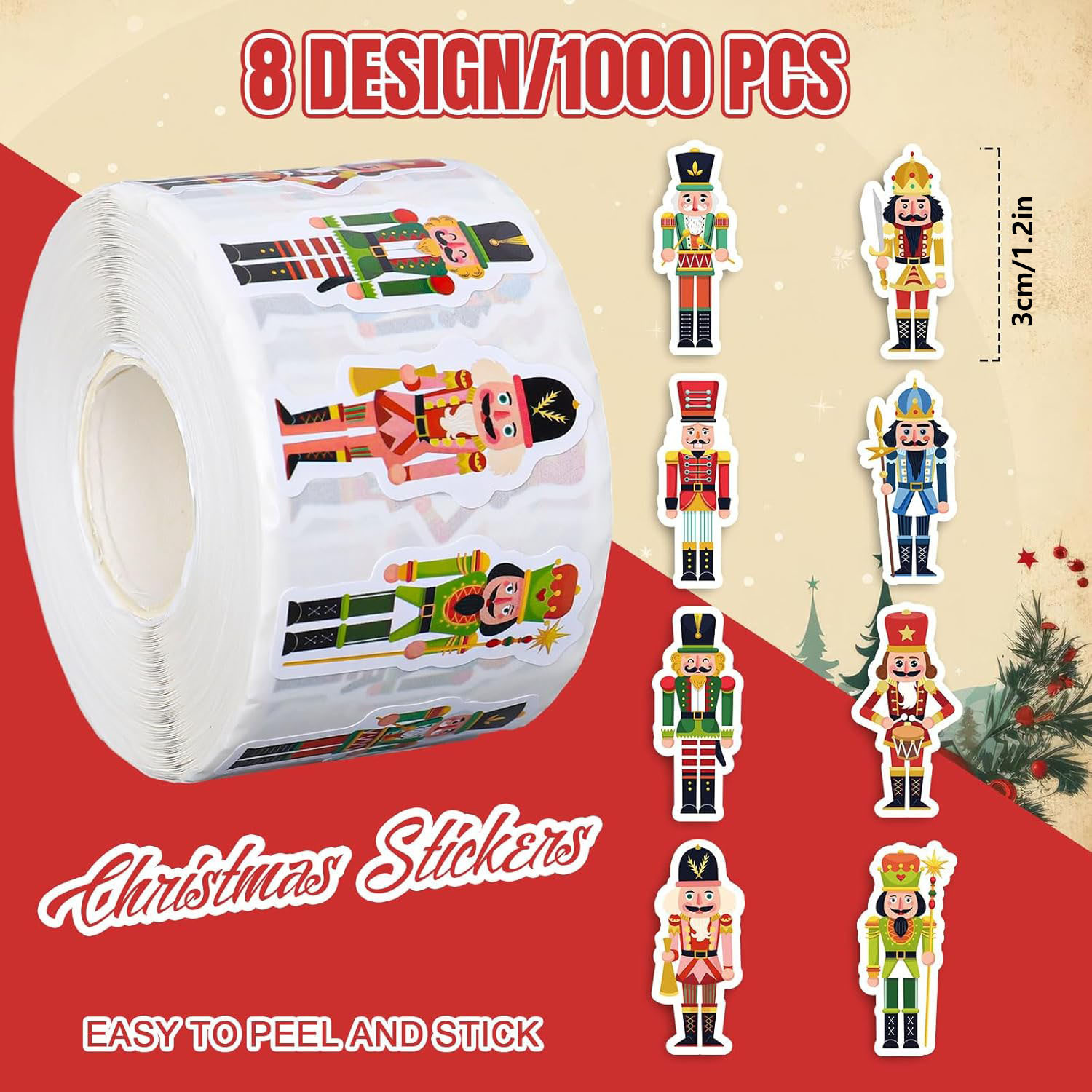 1000 pezzi (1 rotolo) Rotolo d - Nutcracker Figurine recensione e prezzo